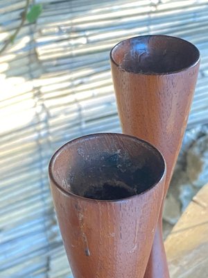 Danish Teak Candle Holder, 1950s, Set of 2-UR-1078952