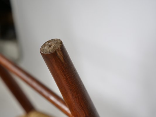 Danish Teak Chair with Paper Cord Armrests by Peter Hvidt & Orla Molgaard-Nielsen for Soborg Mobelfabrik, 1960-LVS-1820558