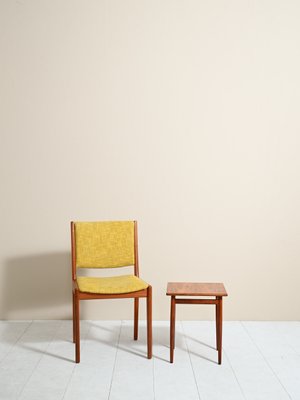 Danish Teak Chair with Upholstery, 1950s-QWP-845552