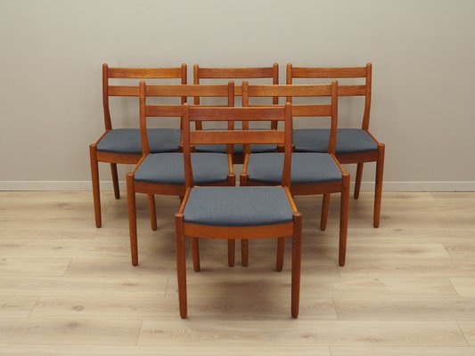 Danish Teak Chairs attributed to Poul M. Volther, 1970s, Set of 6-VND-2013577