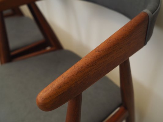 Danish Teak Chairs by Ejnar Larsen & Aksel Bender, 1960s, Set of 4-VND-1196277