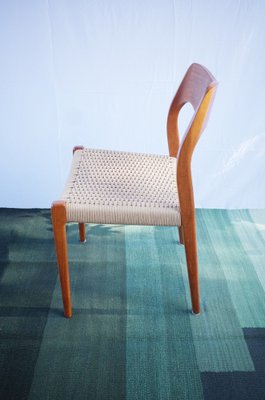 Danish Teak Chairs Model 71 by Niels O. Møller, 1960s, Set of 4-BHX-2040516