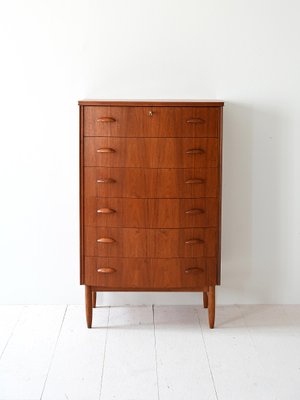 Danish Teak Chest of Drawers, 1950s-QWP-2034900