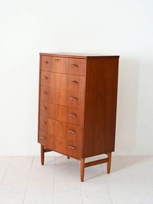 Danish Teak Chest of Drawers, 1950s-QWP-2034900