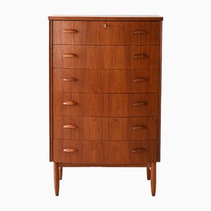 Danish Teak Chest of Drawers, 1950s-QWP-2034900