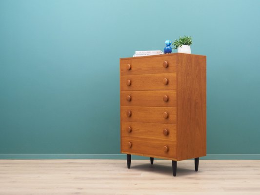 Danish Teak Chest of Drawers, 1960s-VND-1784312