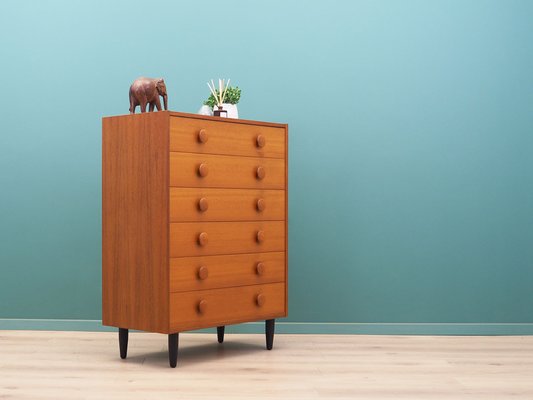 Danish Teak Chest of Drawers, 1960s-VND-1784296