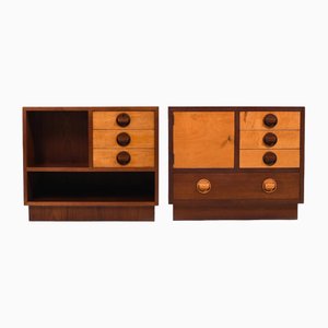 Danish Teak Chest of Drawers, 1960s, Set of 2-RA-2036213