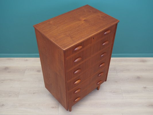 Danish Teak Chest of Drawers, 1970s-VND-2019676