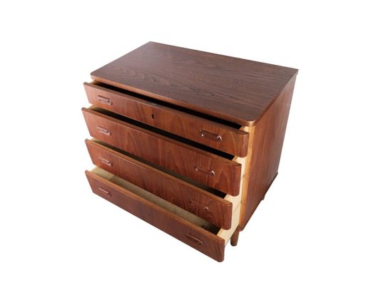 Danish Teak Chest of Drawers with 4 Drawers, 1960s-UY-1250579