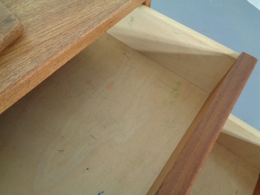 Danish Teak Chest of Drawers with Rotatable Tray, 1960s-RDW-701453