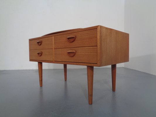 Danish Teak Chest of Drawers with Rotatable Tray, 1960s-RDW-701453