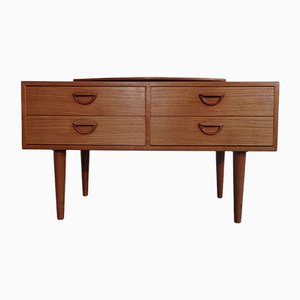 Danish Teak Chest of Drawers with Rotatable Tray, 1960s-RDW-701453