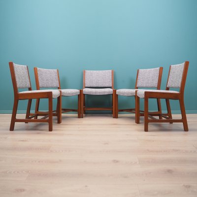 Danish Teak Dining Chairs, 1970s, Set of 5-VND-1784150