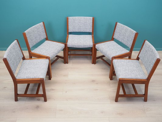 Danish Teak Dining Chairs, 1970s, Set of 5-VND-1784150