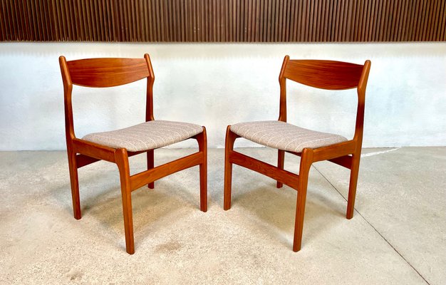 Danish Teak Dining Chairs by Erik Buch / Erik Buck for O.D. Møbler, 1960s, Set of 4-JP-1377227