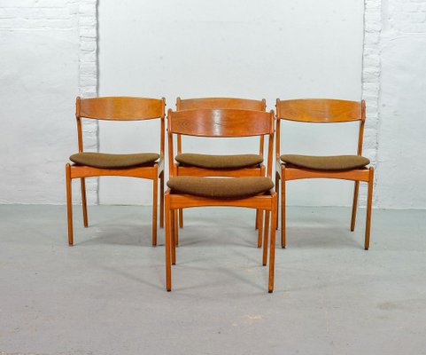 Danish Teak Dining Chairs by Erik Buch for Odense Maskinsnedkeri / O.D. Møbler, 1960s, Set of 4-IXC-808605