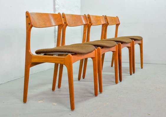 Danish Teak Dining Chairs by Erik Buch for Odense Maskinsnedkeri / O.D. Møbler, 1960s, Set of 4-IXC-808605