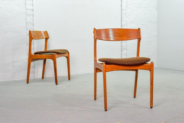 Danish Teak Dining Chairs by Erik Buch for Odense Maskinsnedkeri / O.D. Møbler, 1960s, Set of 4-IXC-808605