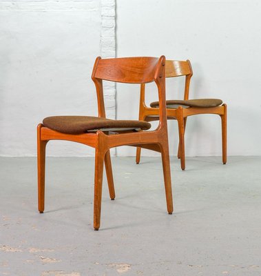 Danish Teak Dining Chairs by Erik Buch for Odense Maskinsnedkeri / O.D. Møbler, 1960s, Set of 4-IXC-808605