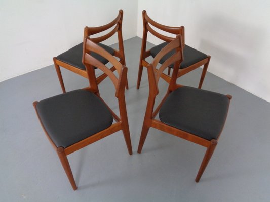 Danish Teak Dining Chairs from Vamo Mobelfabrik, 1960s, Set of 4-RDW-833983