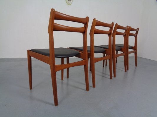 Danish Teak Dining Chairs from Vamo Mobelfabrik, 1960s, Set of 4-RDW-833983