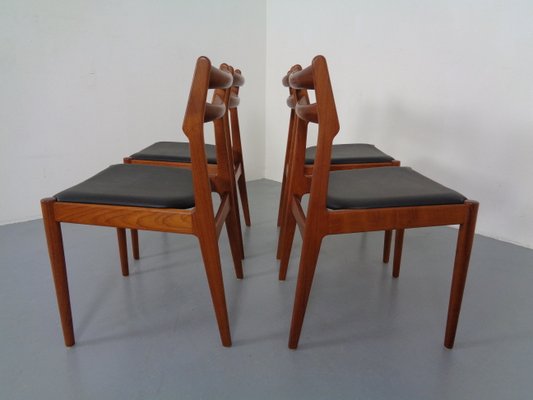 Danish Teak Dining Chairs from Vamo Mobelfabrik, 1960s, Set of 4-RDW-833983