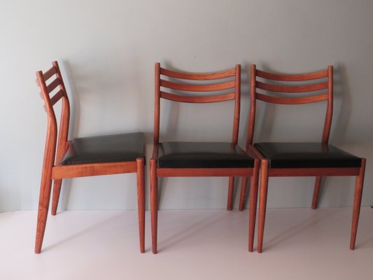 Danish Teak Dining Room Chairs, 1960s, Set of 3-UKG-1430640