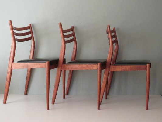 Danish Teak Dining Room Chairs, 1960s, Set of 3-UKG-1430640