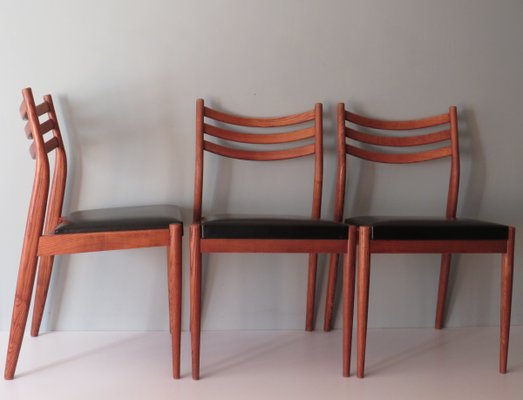 Danish Teak Dining Room Chairs, 1960s, Set of 3-UKG-1430640