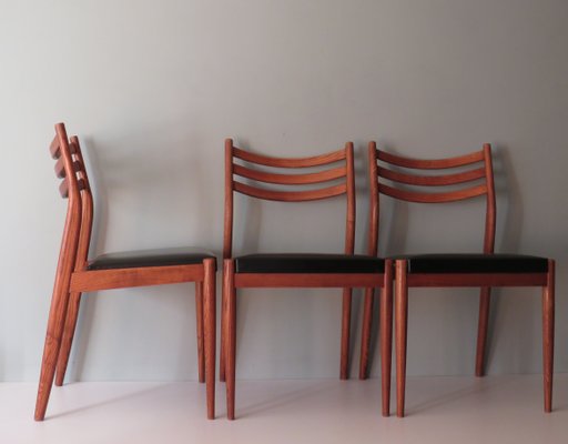 Danish Teak Dining Room Chairs, 1960s, Set of 3-UKG-1430640