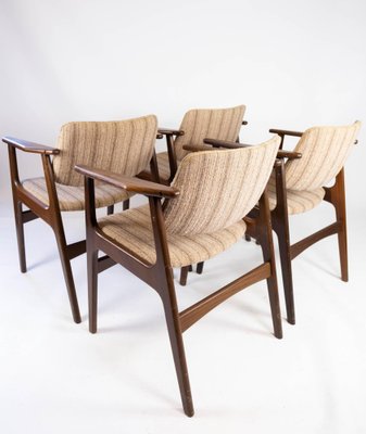 Danish Teak Dining Room Chairs, 1960s, Set of 4-UY-980695