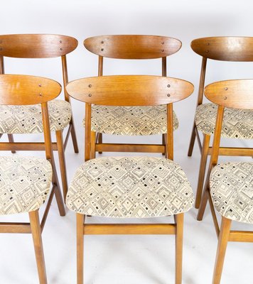 Danish Teak Dining Room Chairs, 1960s, Set of 6-UY-942387