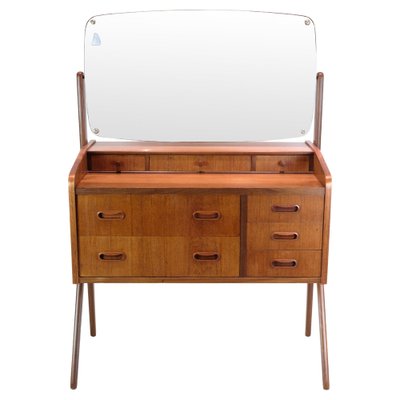 Danish Teak Dresser with Mirror, 1960s-UY-1818039