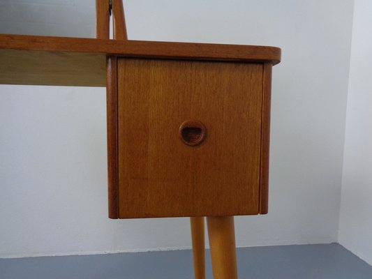 Danish Teak Dressing Table with Mirror, 1960s-RDW-1189196