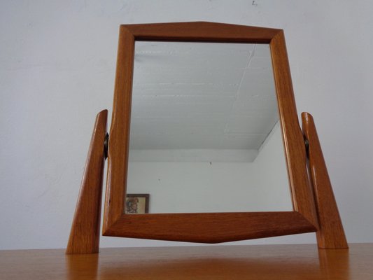 Danish Teak Dressing Table with Mirror, 1960s-RDW-1189196