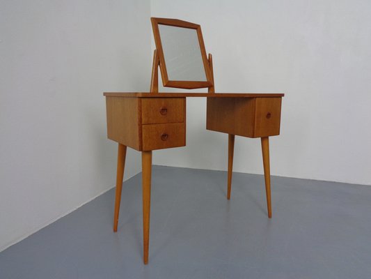 Danish Teak Dressing Table with Mirror, 1960s-RDW-1189196