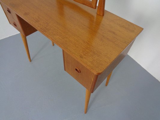 Danish Teak Dressing Table with Mirror, 1960s-RDW-1189196