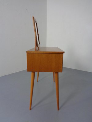 Danish Teak Dressing Table with Mirror, 1960s-RDW-1189196