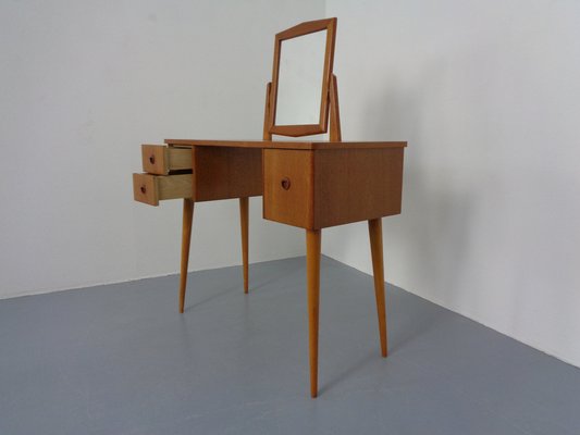 Danish Teak Dressing Table with Mirror, 1960s-RDW-1189196