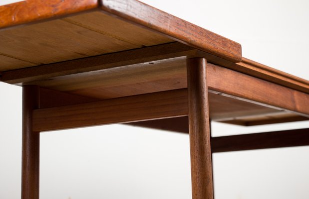 Danish Teak Extendable 2-Tier Serving Trolley, 1960s-EMB-875382