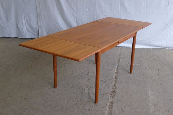 Danish Teak Extendable Dining Table, 1960s-VRE-624010