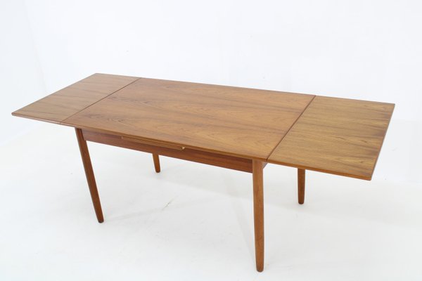 Danish Teak Extendable Dining Table, 1960s-TZ-1787230