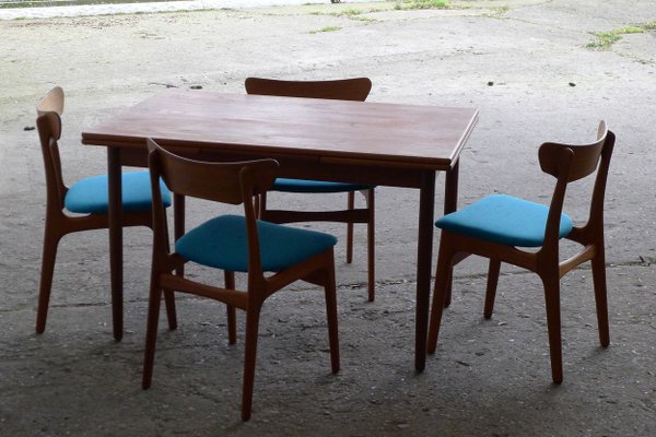 Danish Teak Extendable Dining Table, 1960s-VRE-624010