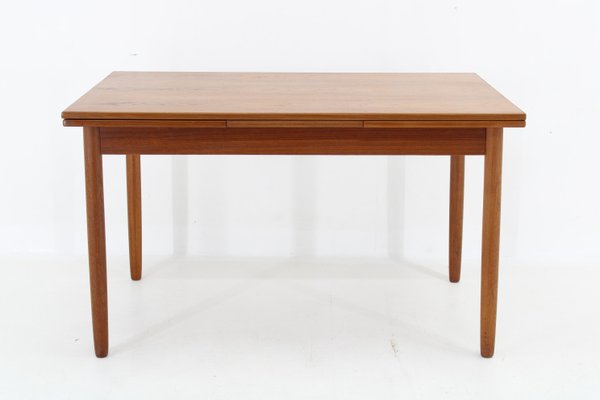 Danish Teak Extendable Dining Table, 1960s-TZ-1787230