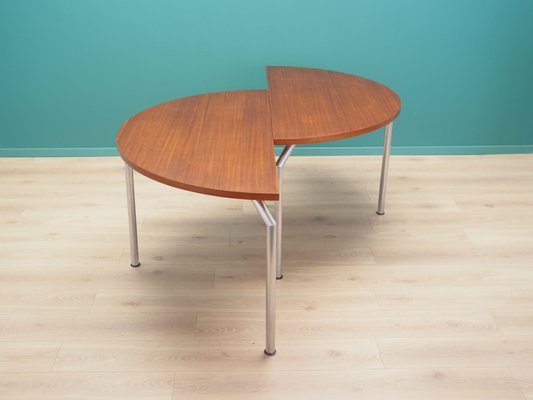 Danish Teak Half Round Dining Table from Bent Krogh, 1970s-VND-2018101