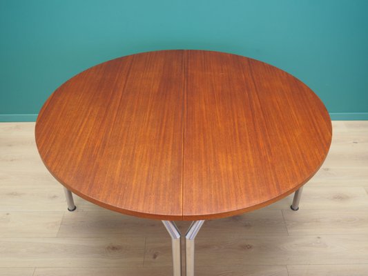 Danish Teak Half Round Dining Table from Bent Krogh, 1970s-VND-2018101