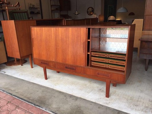 Danish Teak Highboard, 1960s-WSA-831392