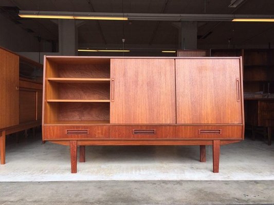 Danish Teak Highboard, 1960s-WSA-831392