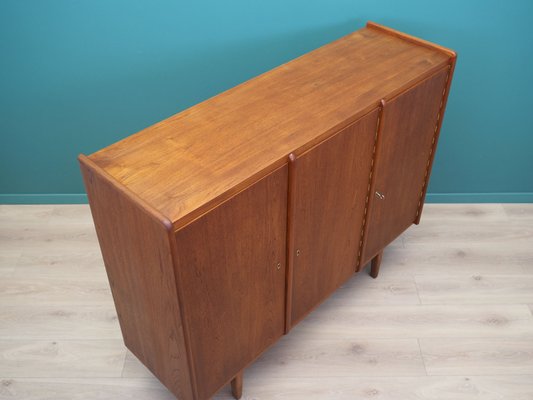 Danish Teak Highboard, 1960s-VND-2019678